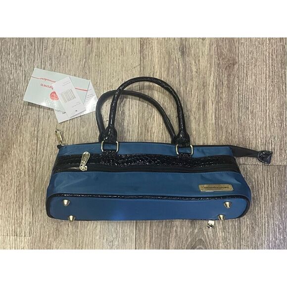 No Brand Handbags - Samantha Brown Blue Wine Insulated Travel Case Purse New